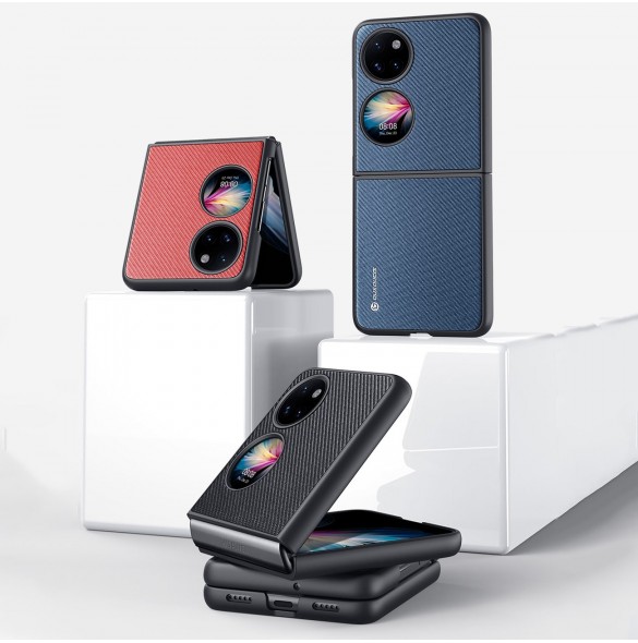 Dux Ducis Fino fodral är tillverkat av nylonmaterial Huawei P50 Pocket svart