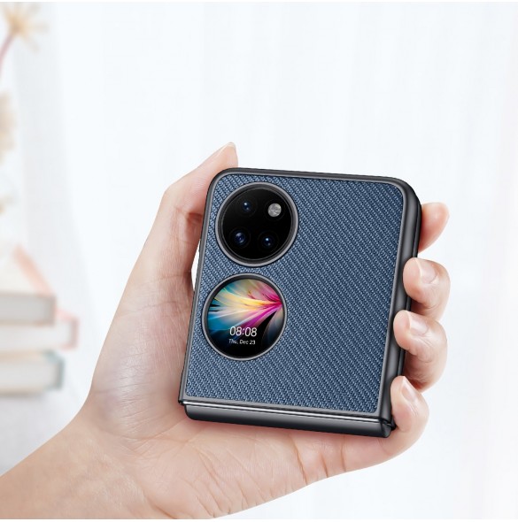Dux Ducis Fino fodral är tillverkat av nylonmaterial Huawei P50 Pocket blå
