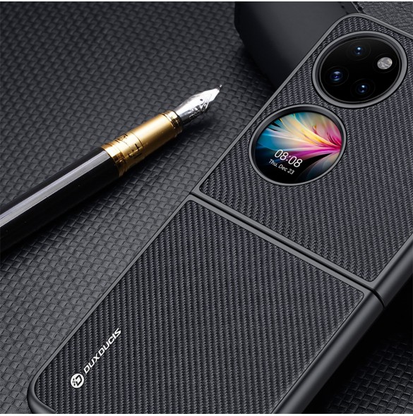 Dux Ducis Fino fodral är tillverkat av nylonmaterial Huawei P50 Pocket blå