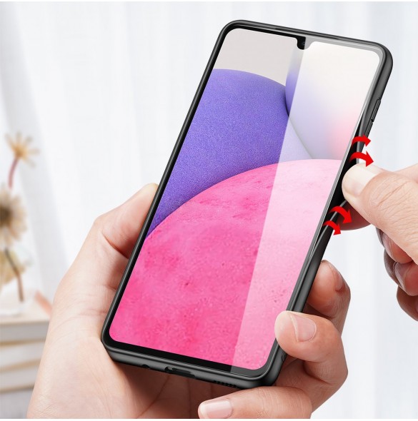 Dux Ducis Fino fodral är nylonklädd Samsung Galaxy A33 5G svart
