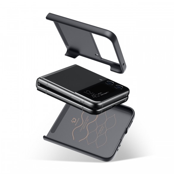 Dux Ducis Fino fodral är nylonklädd Samsung Galaxy Z Flip 3 svart