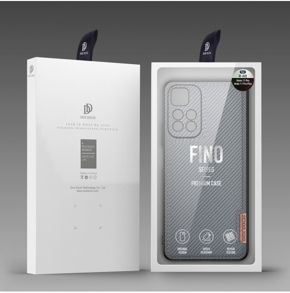 Dux Ducis Fino fodral nylonklädd skal Xiaomi Redmi Note 11 Pro+ 5G (Kina) / 11 Pro 5G (Kina) / Mi11i HyperCharge / Poco X4 NF
