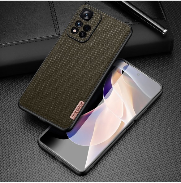 Dux Ducis Fino fodral nylonklädd skal Xiaomi Redmi Note 11 Pro+ 5G (Kina) / 11 Pro 5G (Kina) / Mi11i HyperCharge / Poco X4 NF