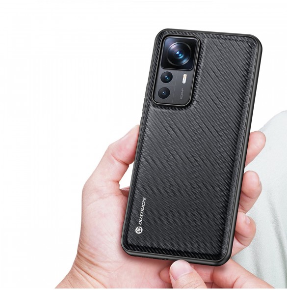 Dux Ducis Fino fodral Xiaomi 12T Pro / Xiaomi 12T skal med silikonram svart