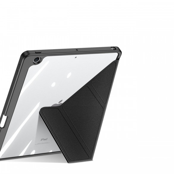 Dux Ducis Magi-fodral för iPad 10.2'' 2021/2020/2019 smart skal med stativ och förvaring för Apple Pencil svart