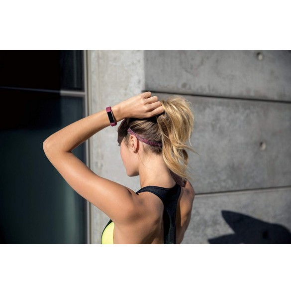 Fitbit Alta HR Aktivitet & Fitness Tracker med hjärtfrekvens - Fuchsia Large