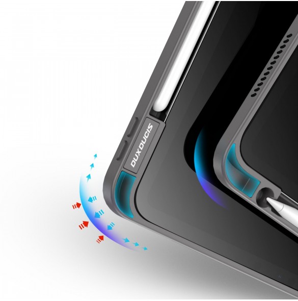 Dux Ducis Magi Fodral för iPad Air (5:e generationen) / (4:e generationen) Smart Cover med stativ och förvaring för Apple Pen