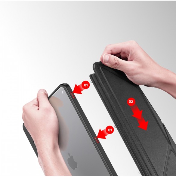 Dux Ducis Magi Fodral för iPad Air (5:e generationen) / (4:e generationen) Smart Cover med stativ och förvaring för Apple Pen