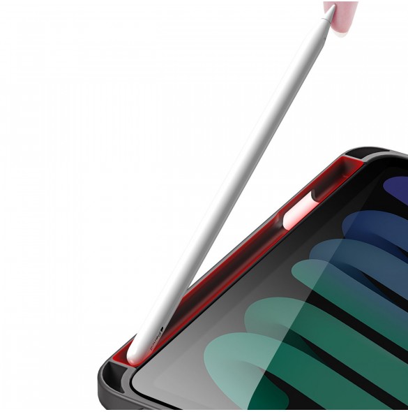 Dux Ducis Magi fodral för iPad mini 2021 smart skal med stativ och förvaring för Apple Pencil grå