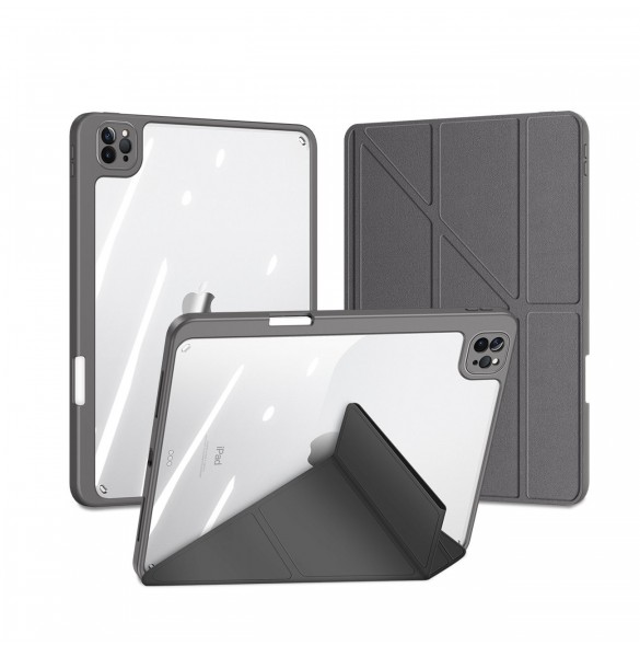 Dux Ducis Magi Fodral för iPad Pro 11'' 2022/2021/2020/2018 Smart Cover med ställ och förvaring för Apple Pencil Grey