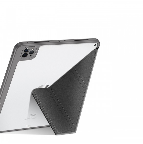 Dux Ducis Magi Fodral för iPad Pro 11'' 2022/2021/2020/2018 Smart Cover med ställ och förvaring för Apple Pencil Grey