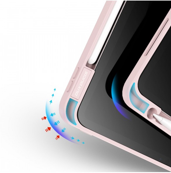 Dux Ducis Magi Fodral för iPad Pro 11'' 2022/2021/2020/2018 Smart Cover med ställ och förvaring för Apple Pencil Rosa