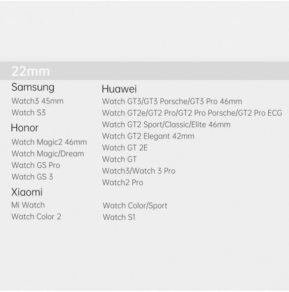 Dux Ducis magnetrem för Samsung Galaxy Watch / Huawei Watch / Honor Watch / Xiaomi Watch (22 mm band) magnetiskt band svart (