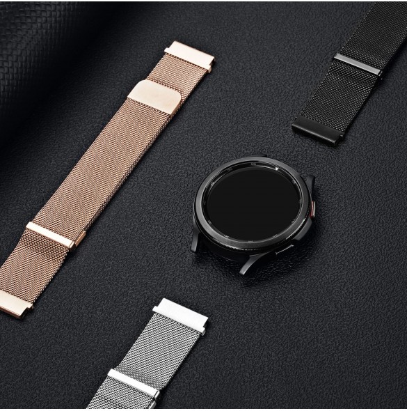 Dux Ducis Magnetic Armband Armband för Samsung Galaxy Watch / Huawei Watch / Honor Watch (20 mm band) Magnetisk Armband Svart