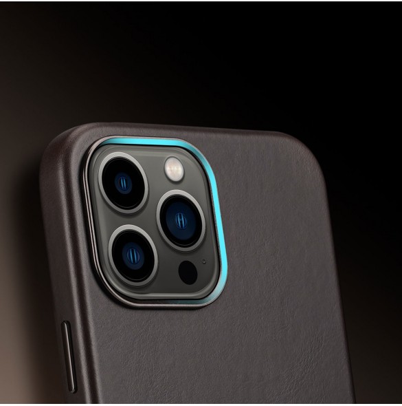 Dux Ducis Naples Fodral för iPhone 13 Pro Max Läderfodral (MagSafe-kompatibelt) Mörkbrun