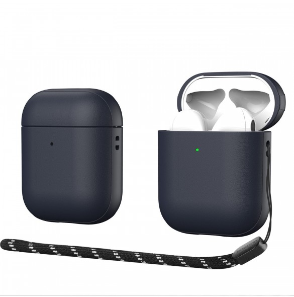 Dux Ducis Plen-fodral för AirPods 2 / AirPods 1 hörlursfodral blå