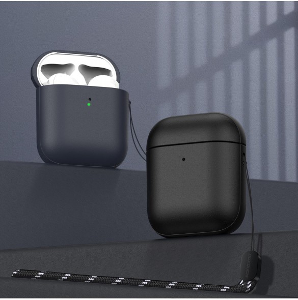 Dux Ducis Plen-fodral för AirPods 2 / AirPods 1 hörlursfodral blå