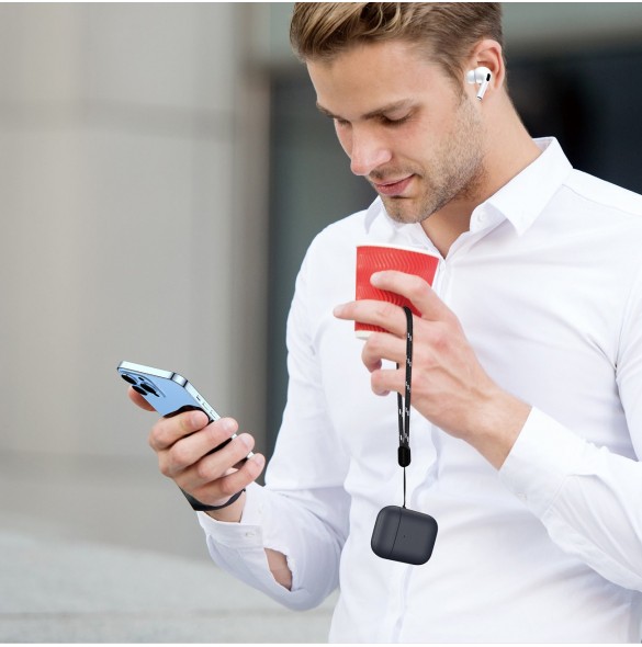 Dux Ducis Plen-fodral för AirPods 2 / AirPods 1 hörlursfodral blå