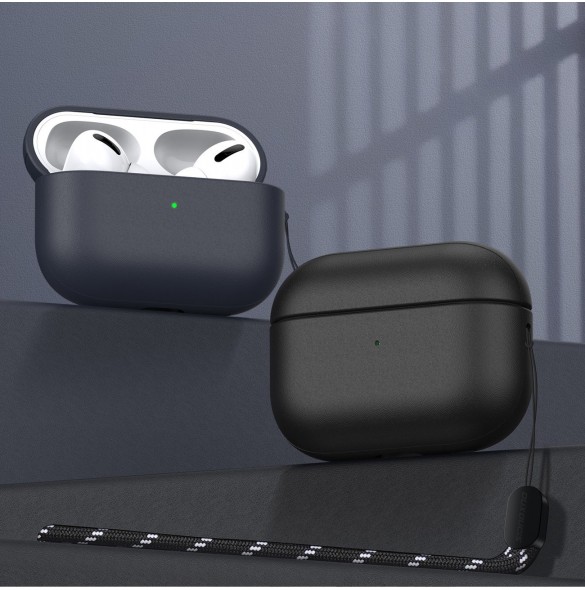 Dux Ducis Plen-fodral för AirPods Pro 2 / AirPods Pro 1 hörlursfodral svart