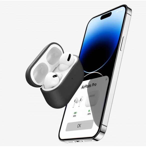 Dux Ducis Plen-fodral för AirPods Pro 2 / AirPods Pro 1 hörlursfodral svart