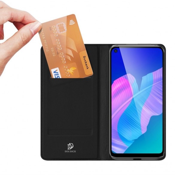 DUX DUCIS Skin Pro Bokhylla typ fodral för Huawei P40 Lite E svart