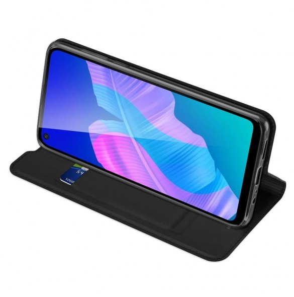 DUX DUCIS Skin Pro Bokhylla typ fodral för Huawei P40 Lite E svart