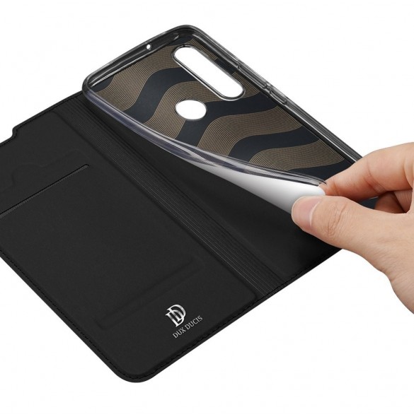 DUX DUCIS Skin Pro Bokhylla typ fodral för Huawei P40 Lite E svart