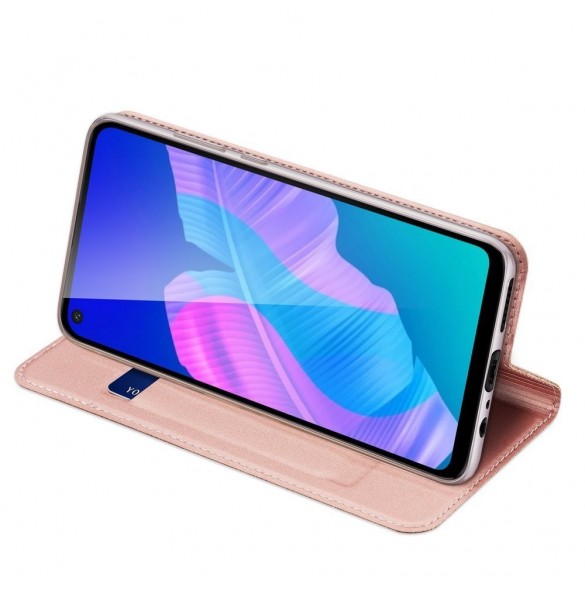DUX DUCIS Skin Pro Bokhylla typ fodral för Huawei P40 Lite E rosa