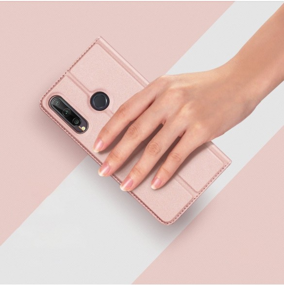 DUX DUCIS Skin Pro Bokhylla typ fodral för Huawei P40 Lite E rosa