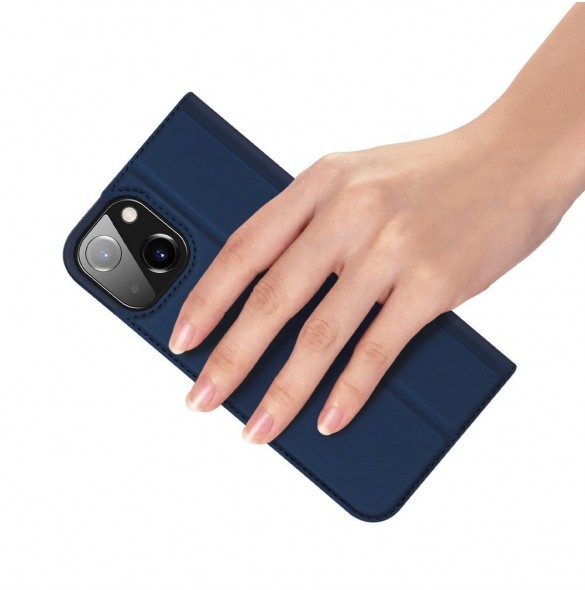 Dux Ducis Skin Pro Bokhylla typ fodral för iPhone 13 blå