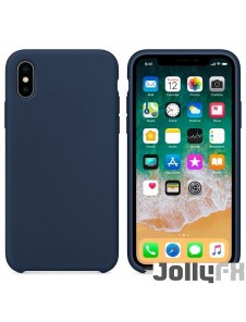 Mörkblå och mycket snyggt skydd iPhone XS / X.