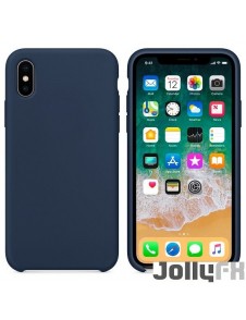 Mörkblå och mycket snyggt skydd iPhone XS / X.