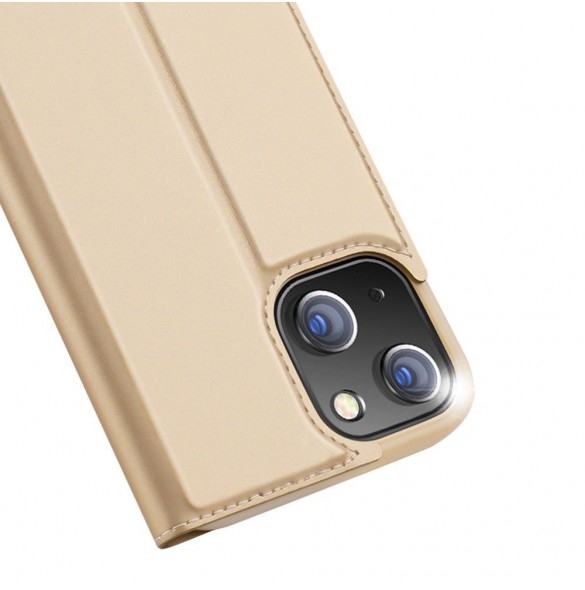 Dux Ducis Skin Pro Bokhylla typ fodral för iPhone 13 mini golden