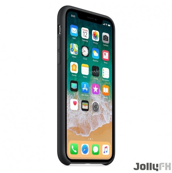 Svart och väldigt snyggt skydd iPhone XS / X.