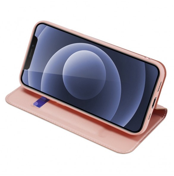 Dux Ducis Skin Pro Bokhylla typ fodral för iPhone 13 rosa