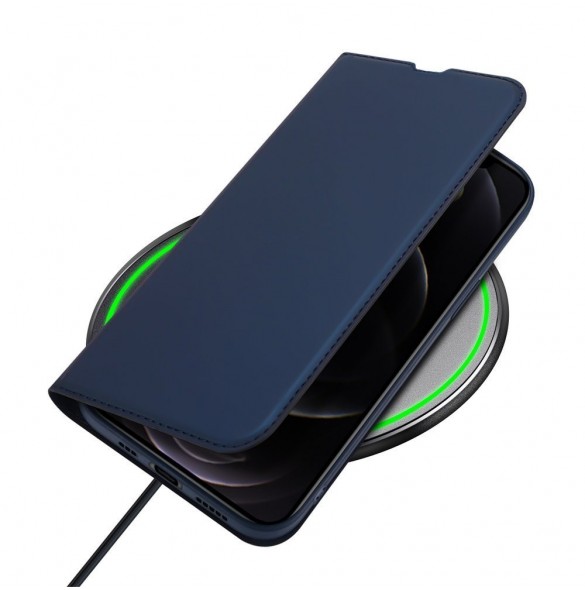 Dux Ducis Skin Pro Bokhylla typ fodral för iPhone 13 Pro blå