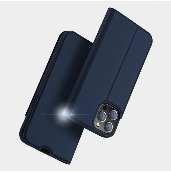 Dux Ducis Skin Pro Bokhylla typ fodral för iPhone 13 Pro blå