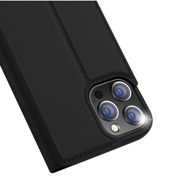 Dux Ducis Skin Pro Bokhylla typ fodral för iPhone 13 Pro Max svart