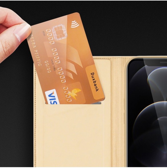 Dux Ducis Skin Pro Bokhylla typ fodral för iPhone 13 Pro Max svart