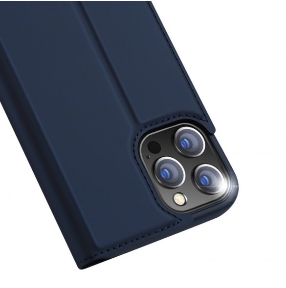 Dux Ducis Skin Pro Bokhylla typ fodral för iPhone 13 Pro Max blå