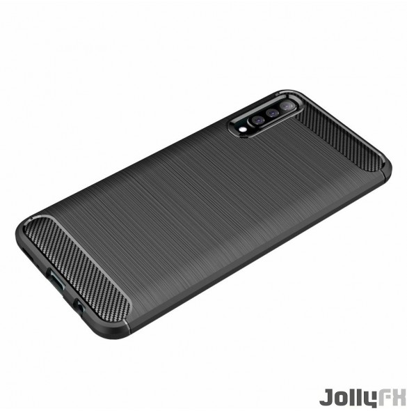 Svart och väldigt snyggt skydd Samsung Galaxy A70.