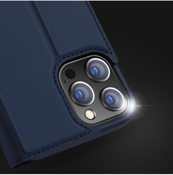 Dux Ducis Skin Pro Bokhylla typ fodral för iPhone 13 Pro Max rosa
