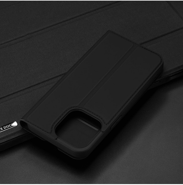 Dux Ducis Skin Pro Bokhylla typ fodral för iPhone 13 Pro Max rosa