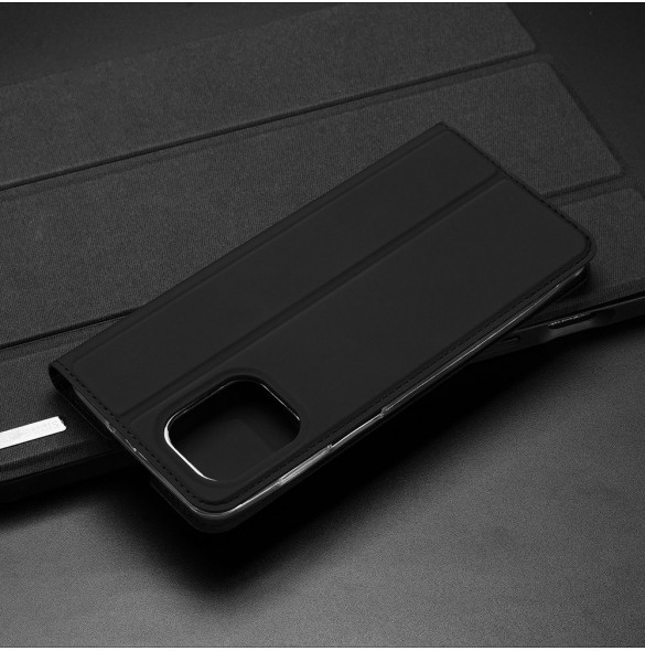 Dux Ducis Skin Pro Bokhylla typ väska för Motorola Moto G100 / Edge S svart