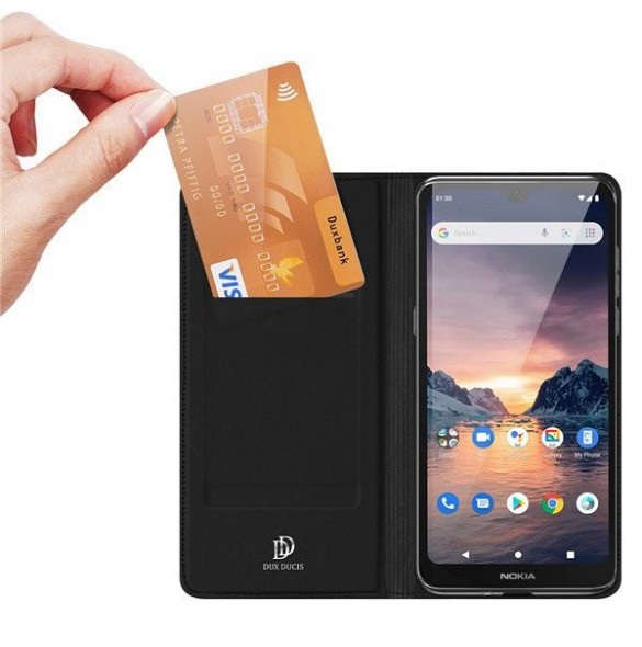 DUX DUCIS Skin Pro Bokhylla typ väska för Nokia 1.3 svart