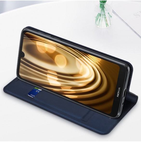 DUX DUCIS Skin Pro Bokhylla typ väska för Nokia 1.3 svart
