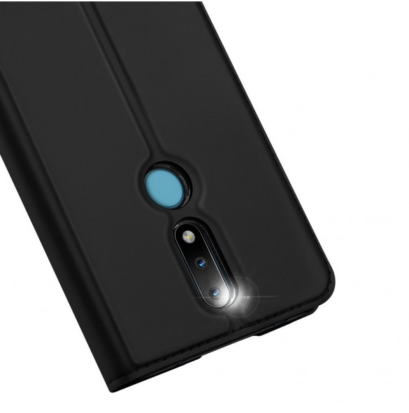 DUX DUCIS Skin Pro Bokhylla typ väska för Nokia 2.4 svart