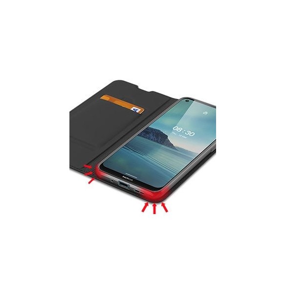 DUX DUCIS Skin Pro Bokhylla typ väska för Nokia 3.4 svart