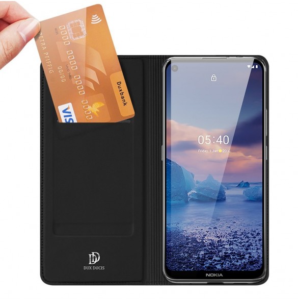 DUX DUCIS Skin Pro Bokhylla typ väska för Nokia 5.4 svart
