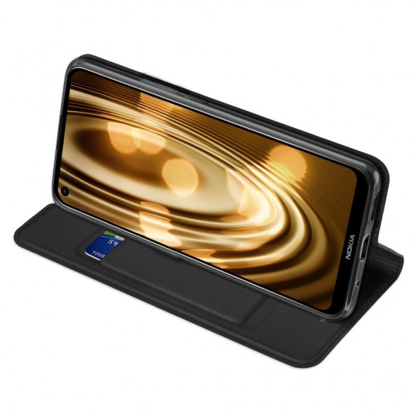 DUX DUCIS Skin Pro Bokhylla typ väska för Nokia 5.4 svart